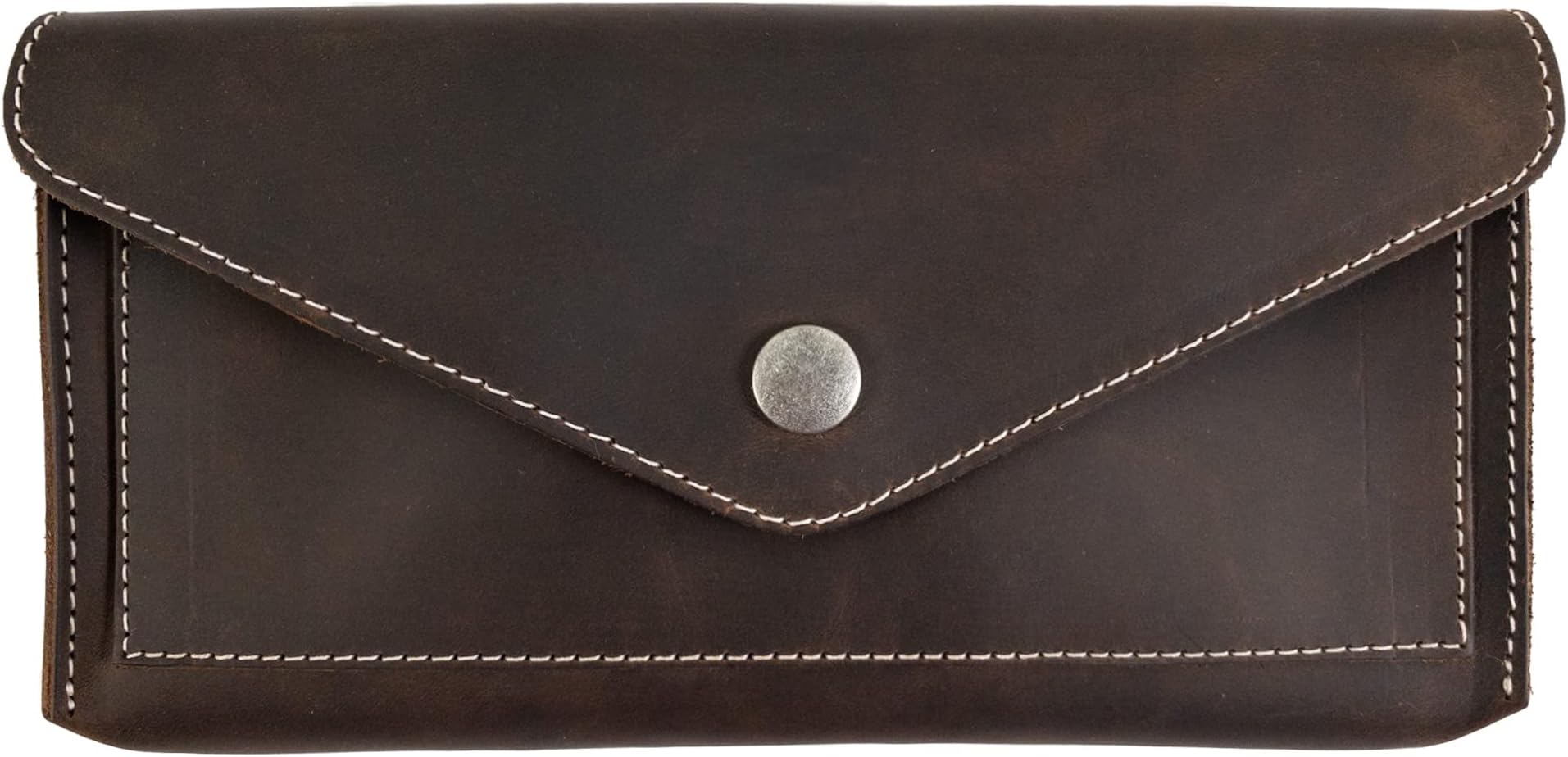 Leather Large Female Wallet / Money Organizer / Flat Bills / Pouch / Case / Stylish, Handmade Includes 101 Year Warranty