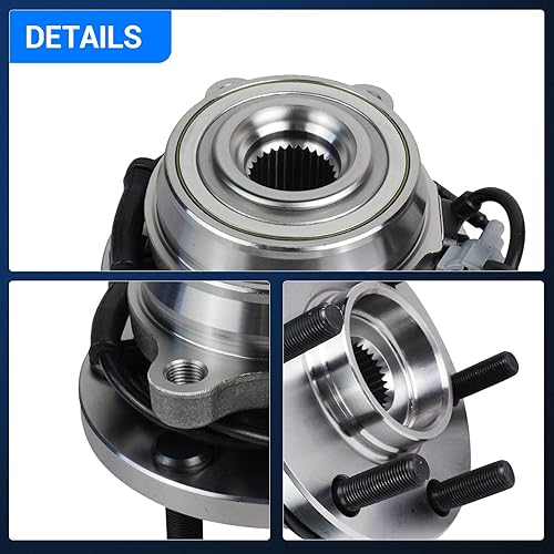 Miniatura 7 de Autoround 515065 4WD Rodamiento de rueda delantera y conjunto de cubo compatible con Nissan Frontier 2005-2018 Pathfinder 2005-2012 Xterra