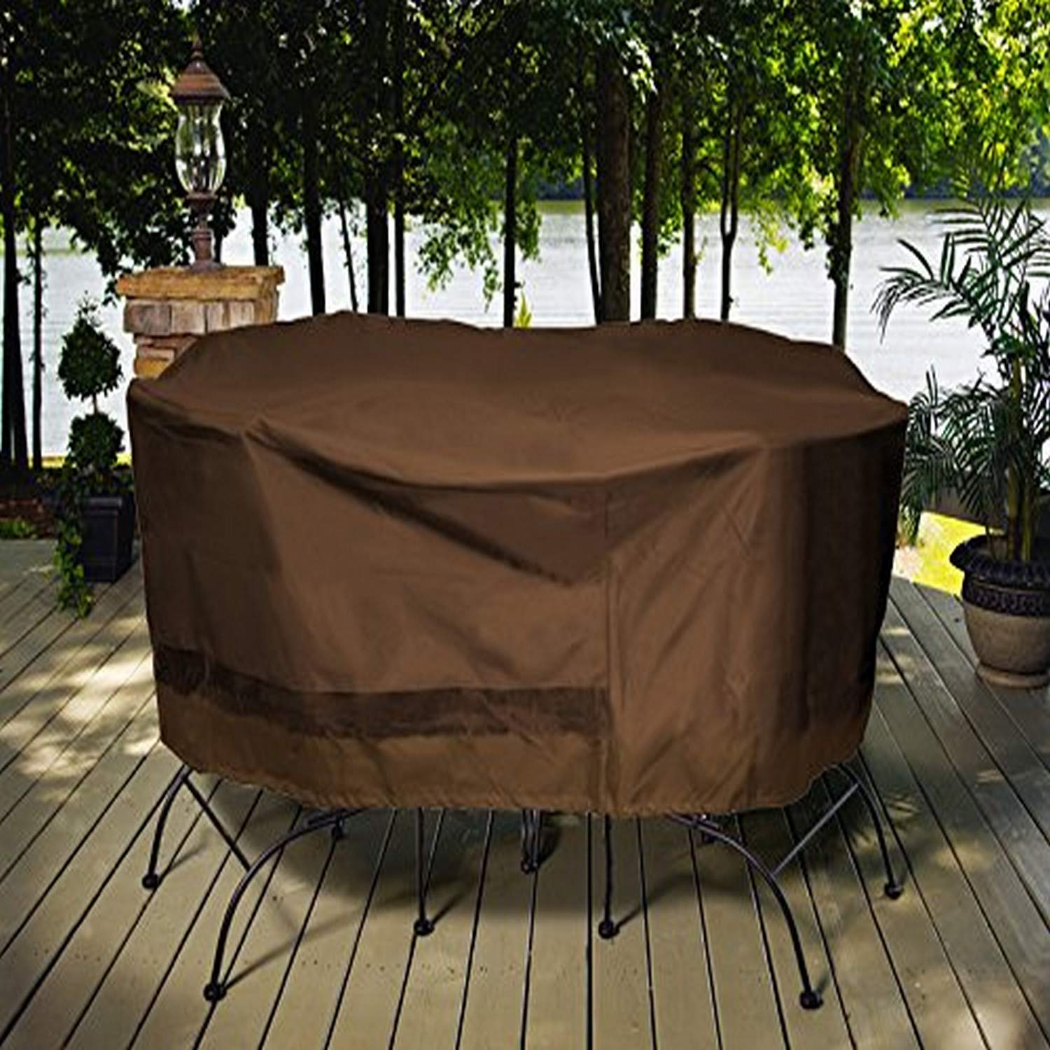 Patio Armor 7Piece Round Dining Cover Amazon.in Home & Kitchen