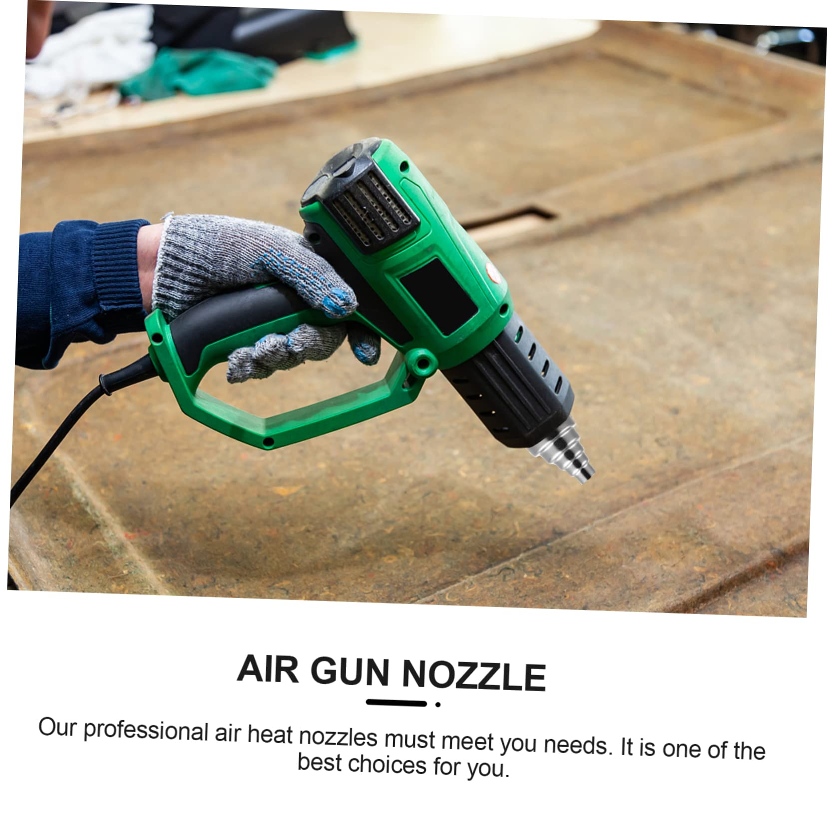 MUCKLILY 2pcs Replacement Nozzles for Hot Blower Nozzle Air Parts Air Accessories Hot Air Replacement Nozzle Compatible for Desoldering Stations