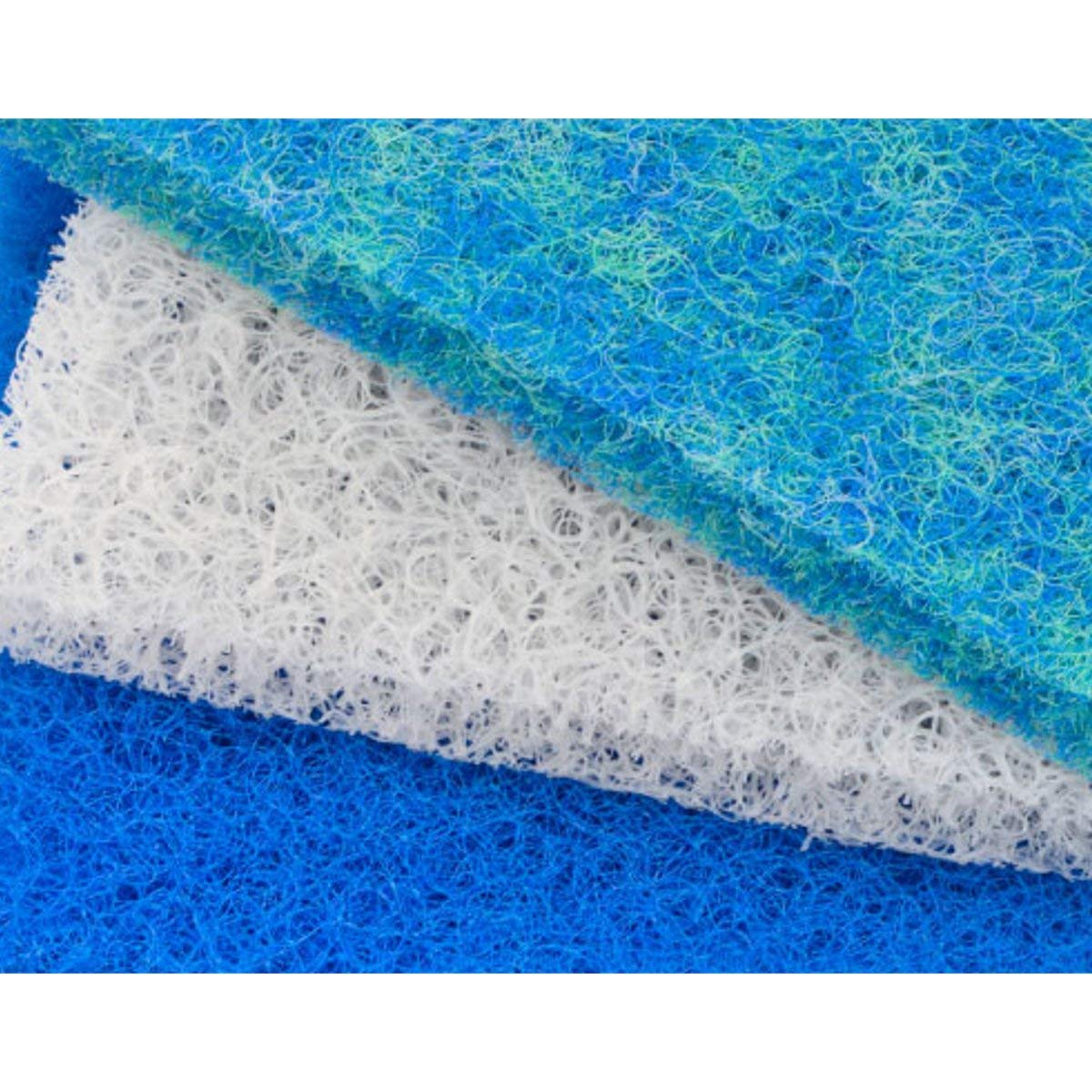 50X50X4Cm Aquarium Biochemical Rattan Cotton Fish Tank Pond Filter Foam Sponge - bianco