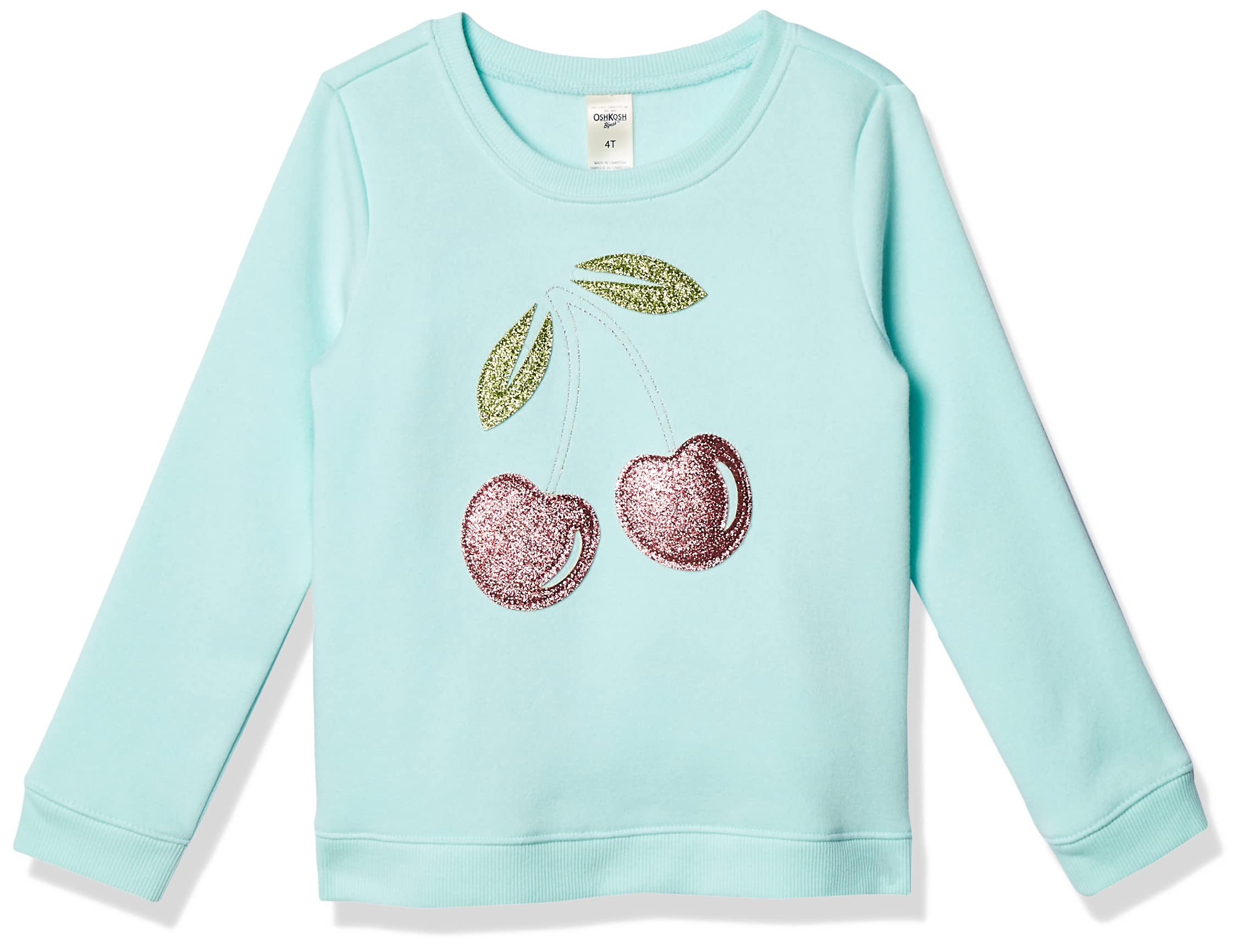 OshKosh B'Gosh Koszula dziewczynki Sequin Crew Neck Sweatshirt