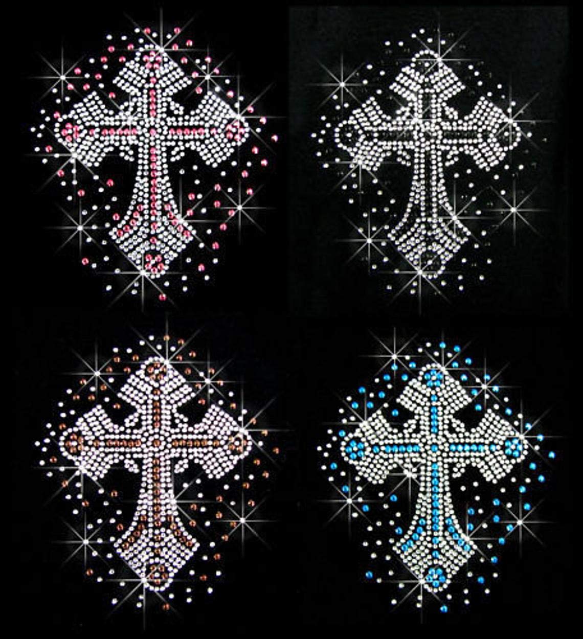 AD Beads 1440 Pieces Mixed Size No Hotfix Glue on Quality Glass Flatback Rhinestones Round Crystal Gems (26 Opal White) - Image 8