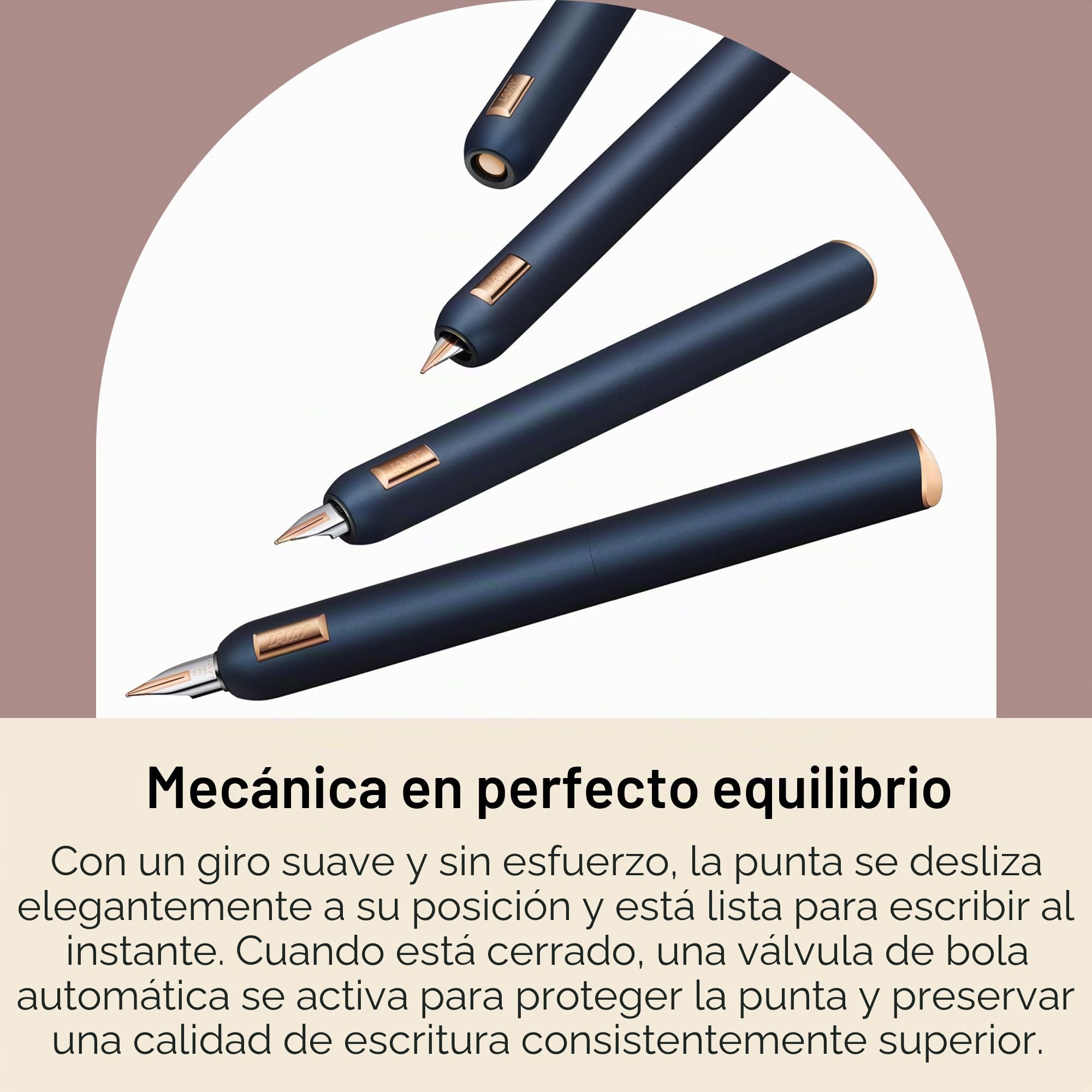 Lamy dialog cc blue –pluma estilográfica sin cap. con mec. giratorio –plumín bicolor de oro de 14 ct, parc. chapado en platino y tamaño F –cartucho de tinta T 10 azul y conv. Z 27 –para diestros