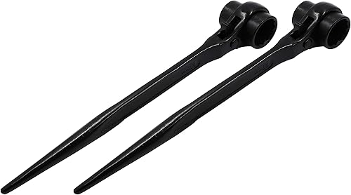 Miniatura 3 de LBY Paquete de 2 llaves rápidas hexagonales para andamio, llave de trinquete de 0.472 in0.551 in, herramienta de llave de trinquete de doble