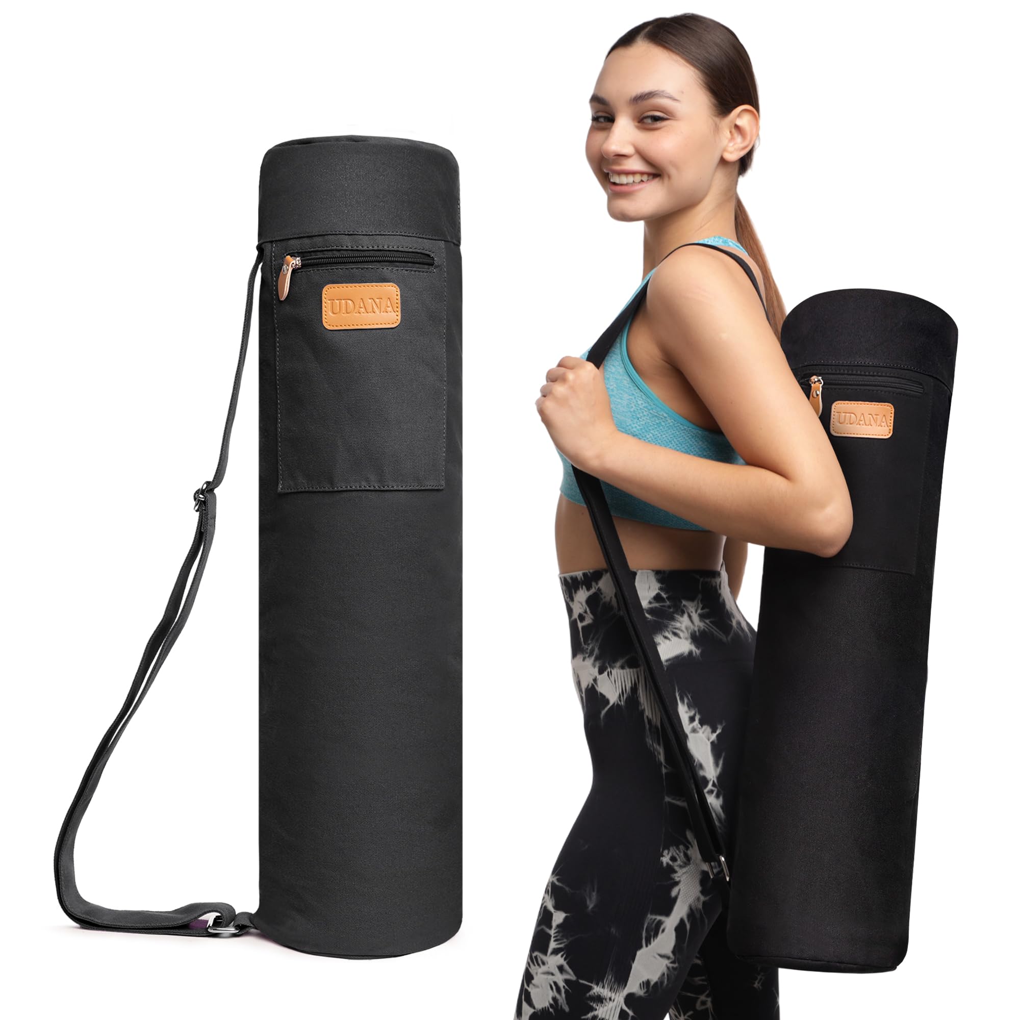 UDANA Grand sac pour tapis de yoga gris | Grand sac pour