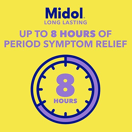 Miniatura 4 de Midol Alivio de larga duración alivio del dolor menstrual y reductor de fiebre cápsulas con acetaminofeno para aliviar los síntomas menstruales 20