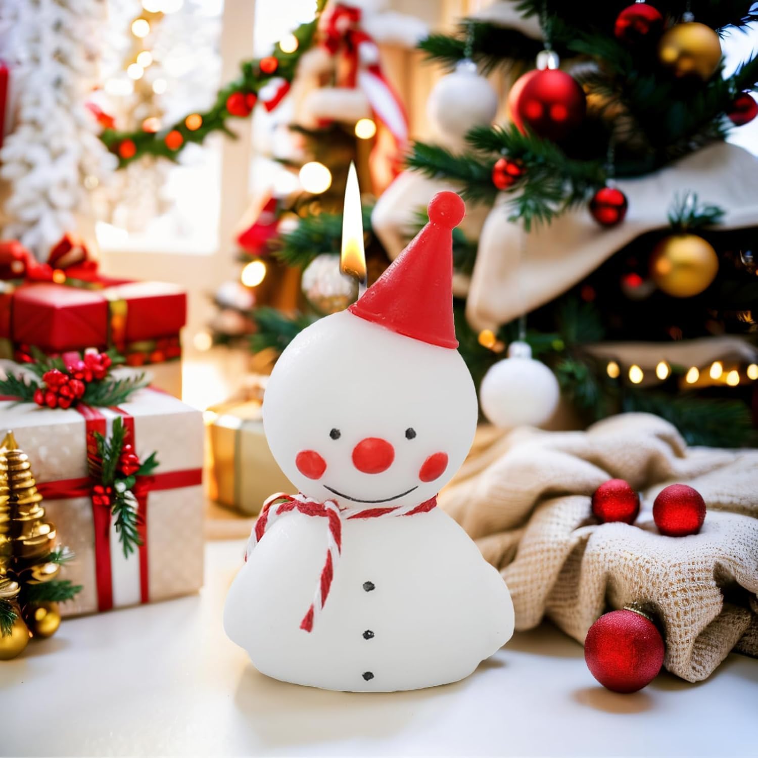 2 Pcs Snowman Shaped Scented Candle, Aesthetic Aroma Soy Wax Christmas Decorative Candle, Decorative Aromatherapy Candles, Prefect for Christmas Eve Party Decoration and Gift 2 Pcs Snowman Shaped Scented Candle, Aesthetic Aroma Soy Wax Christmas Decorative Candle, Decorative Aromatherapy Candles, Prefect for Christmas Eve Party Decoration and Gift
