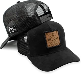 Boné Trucker Country Em Camurça Aba Curvada Simprão