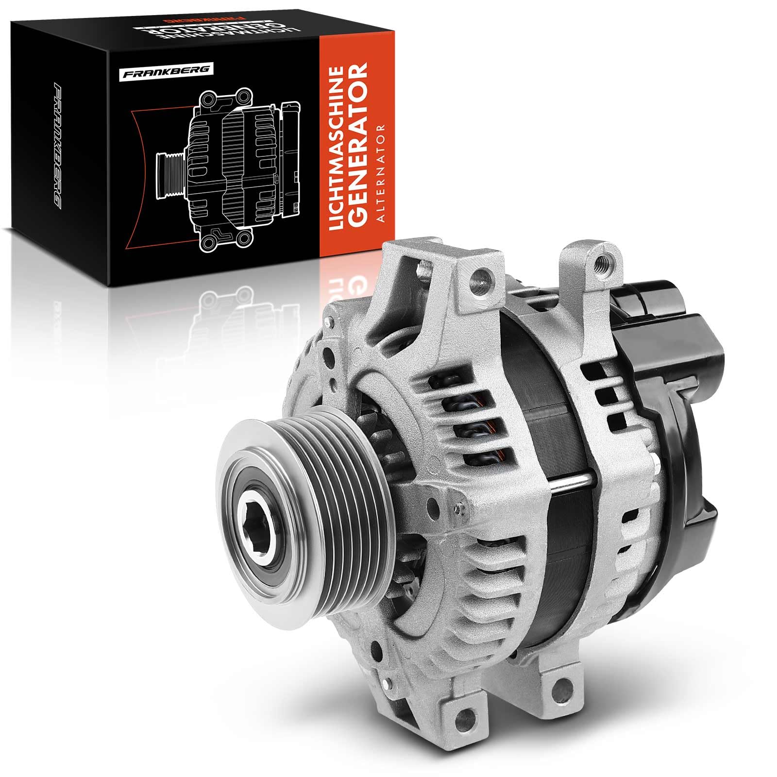 Frankberg Alternador con Polea de Rueda Libre Compatible con CR-V III RE 2.2i-CTDi 4WD CR-V II RD 2.2 CTDi Civic VIII Hatchback FK FN 2.2 CTDi FR-V BE 2.2i-CTDi Accord VII 021080-0010