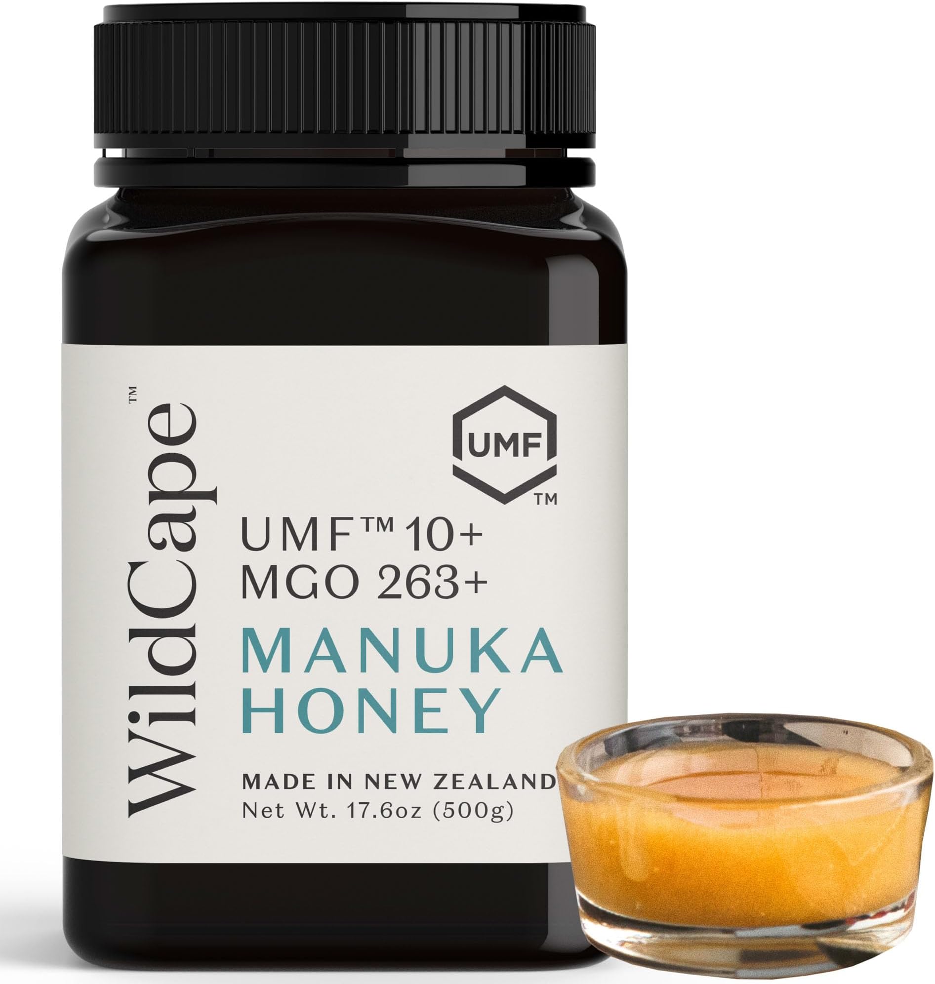 WILDCAPE 10+ UMF Certified Manuka Honey - East Cape New Zealand (MGO 263+), 500g (1,1 lb)
