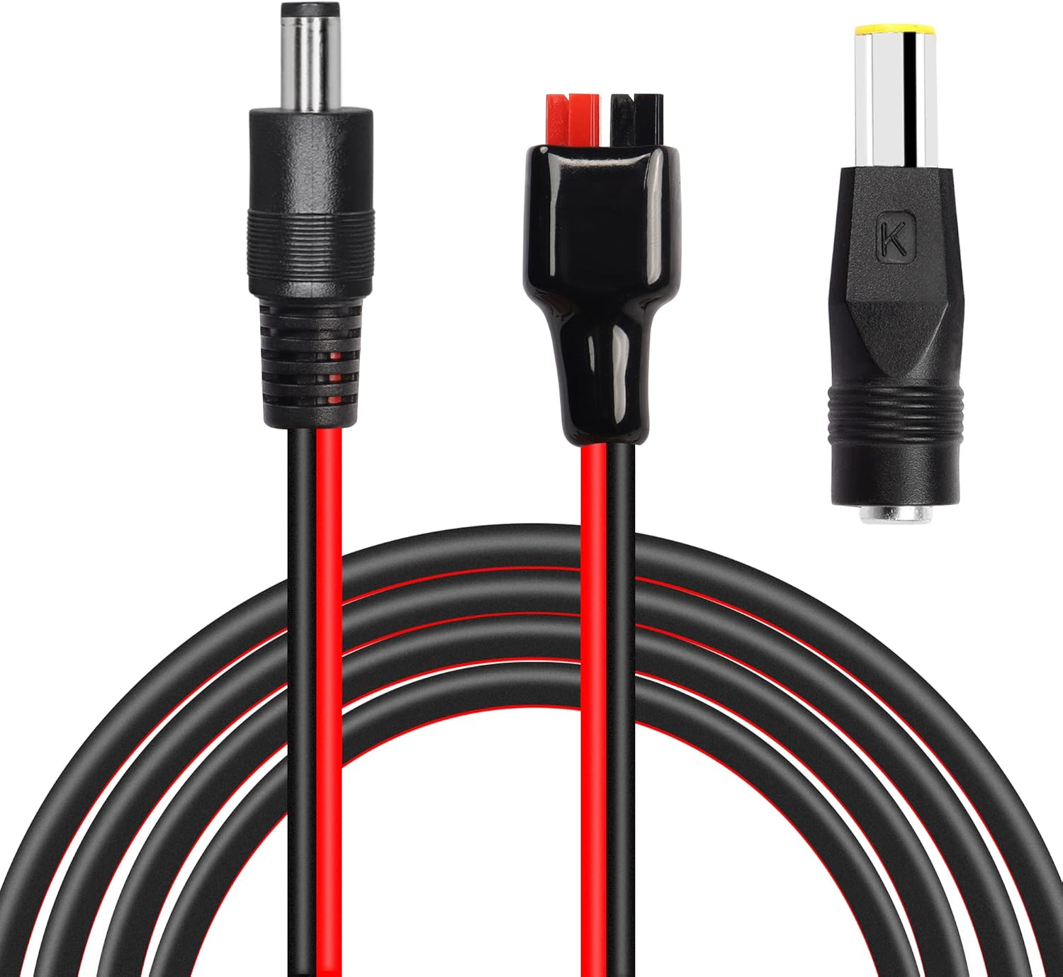 PNGKNYOCN Adaptateur DC 7909 à 8020, Connecteur 8mm Mâle à 8022 Femelle Et 8020 Mâle à Femelle Pour Panneau Solaire RV Portable Station (2 Pack