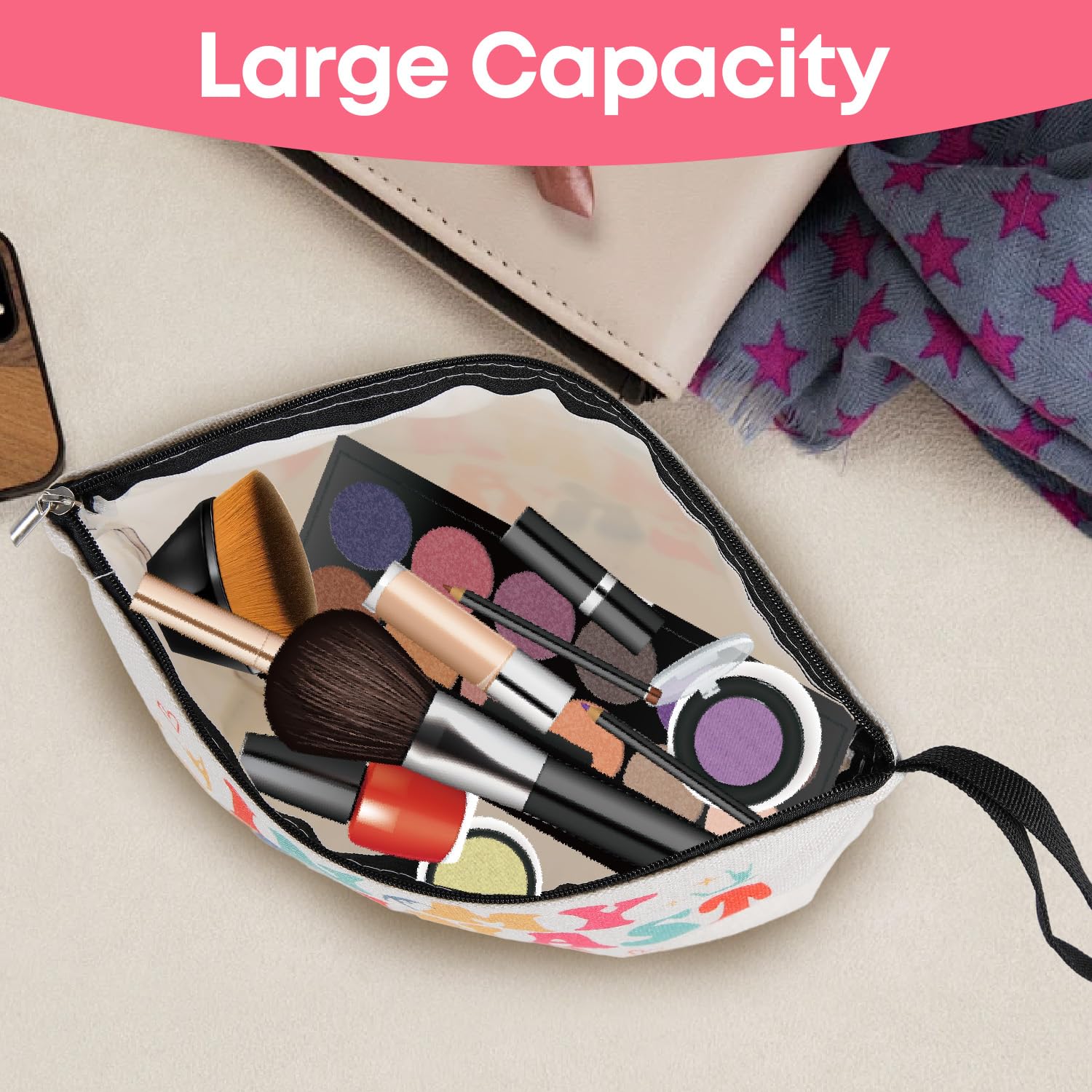 Gymnastics Gifts for Girls Make Up Bag Gymnastics Makeup Bag for Gymnastics Lover Gifts Inspirational Cosmetic Bag Gymnastics Bag Gifts - Image 2