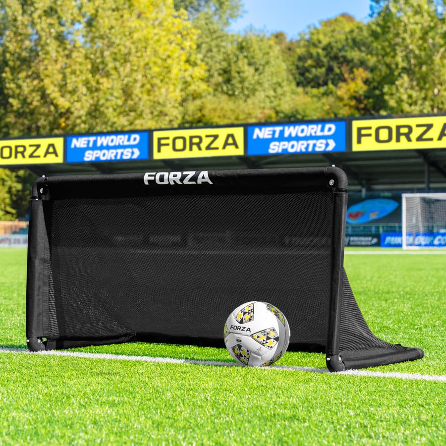 FORZA POD Goal Lite – High-Performance Quick-Fold Football Goal for Garden, Park & Training Drills (Black, 4 x 2)
