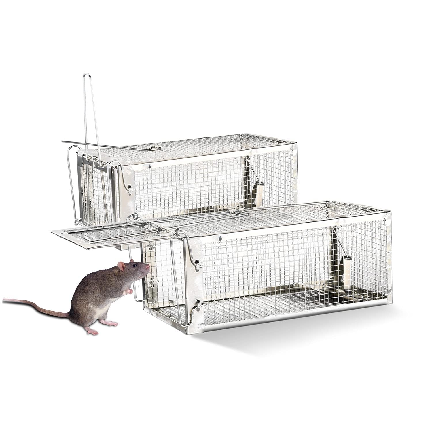 Piège à rats pour stopper les nuisibles cage de capture FORMIZON 2Pcs