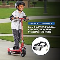 Vista 2 de AlveyTech Razor Acelerador de agarre giratorio de 4 hilos de una sola velocidad con cables de 50 pulgadas para Razor E100/E125 (versiones 10+), E100