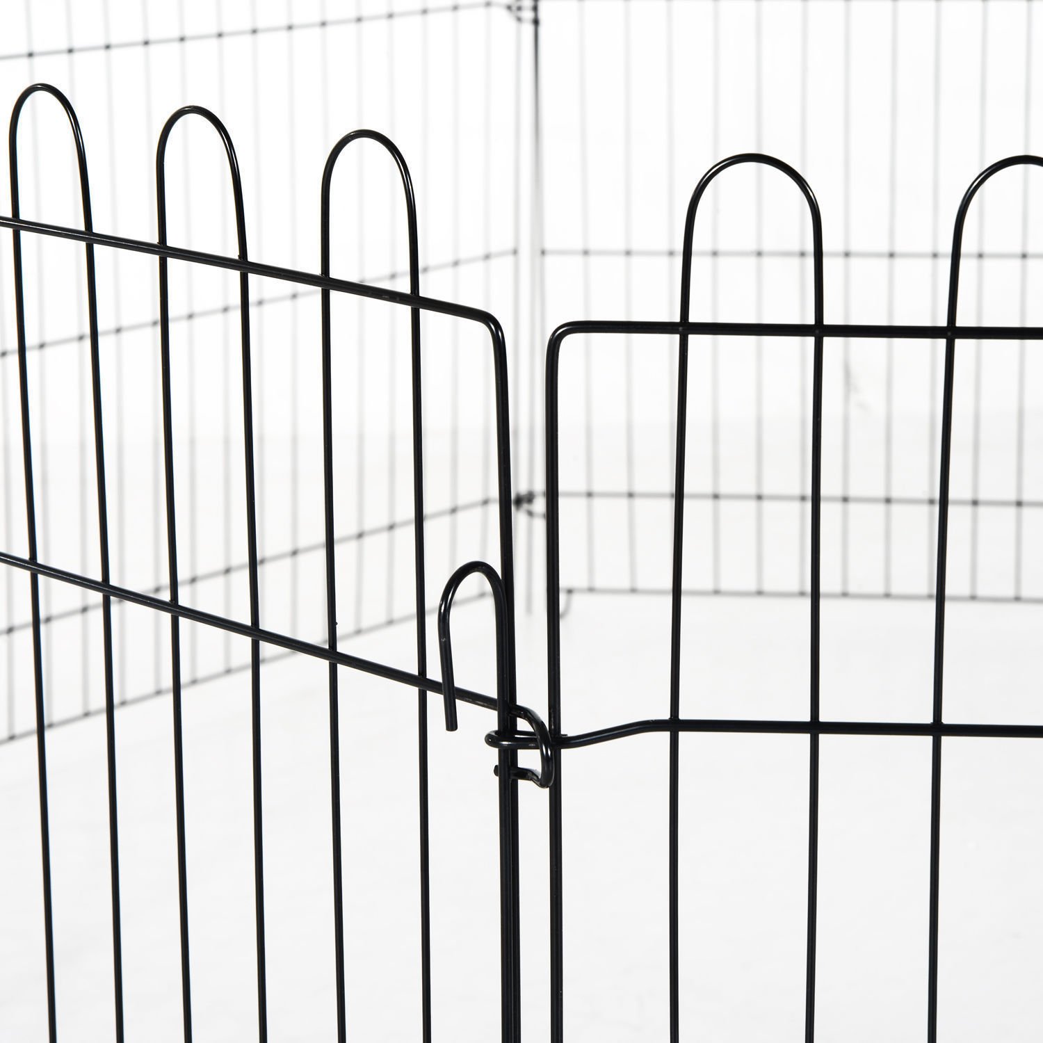 PawHut® Welpenauslauf Welpenzaun Laufstall Freilaufgehege Welpengitter Maße: 71x61cm