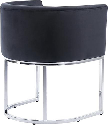 Miniatura 43 de Silla de comedor tapizada, moderna silla lateral de barril, sillas de comedor tapizadas, cómoda silla auxiliar de cocina para sala de estar, color