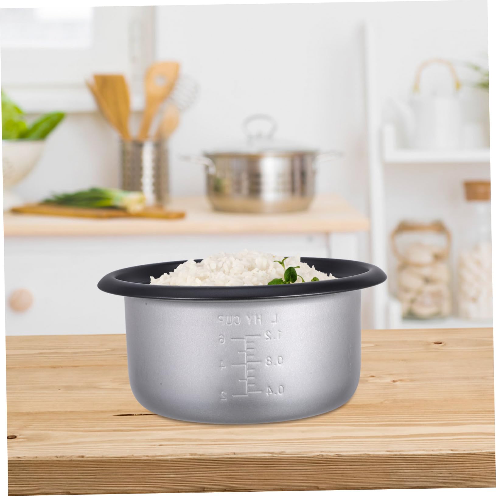 Cabilock Pot Intérieur Antiadhésif en Alliage pour Cuiseur de Riz 3l, Finition Soignée, Accessoire Remplaçant pour Cuiseur à Riz Domestique et Hôtel Plusieurs Styles