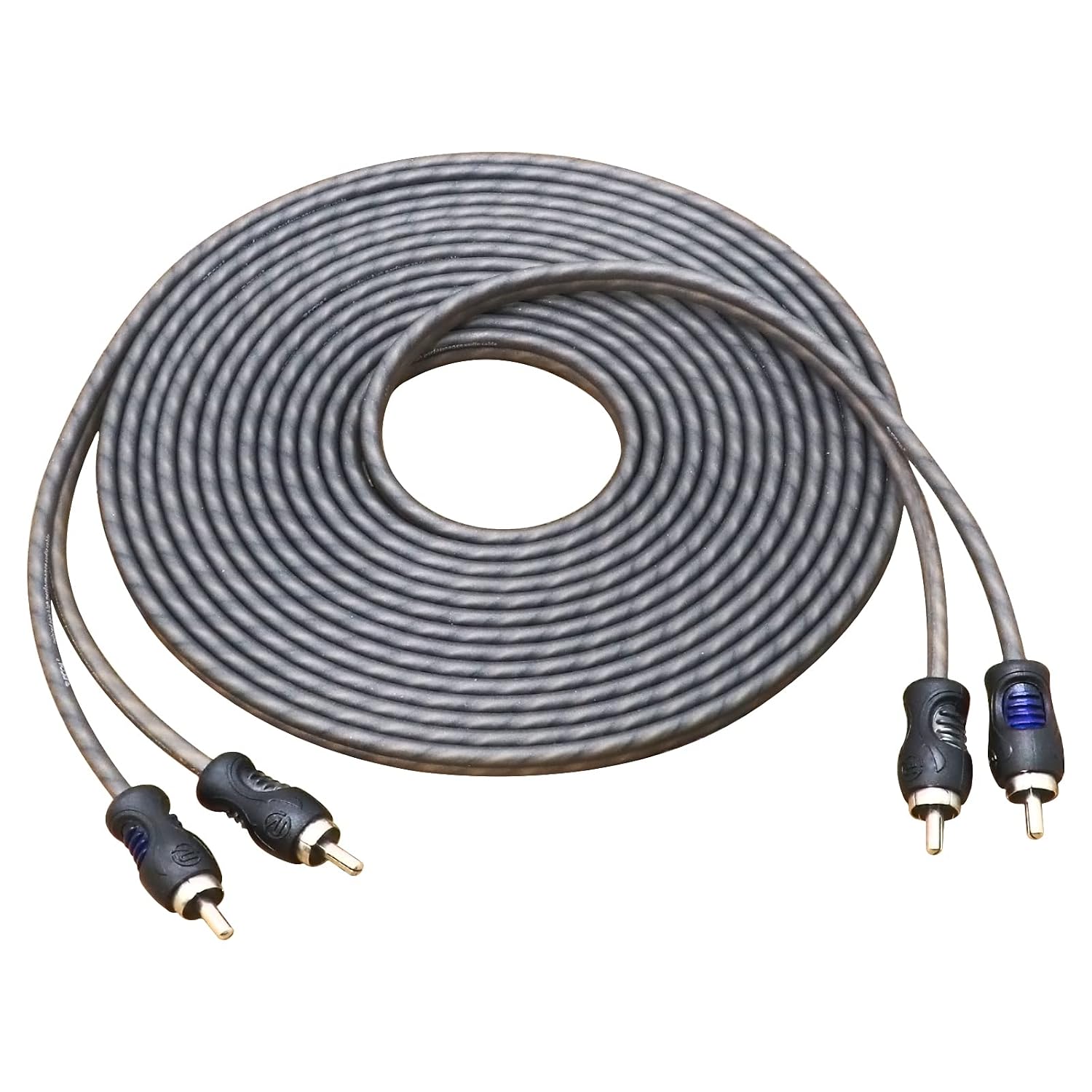RECOIL RCI23 100% Oxygen Free Copper 3ft 2-Channel RCA Audio Cable, Twisted Pair with Noise Reduction