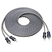 Vista 10 de RECOIL RCI23 Cable de audio RCA de 2 canales 100% cobre libre de oxígeno de 3 pies, par trenzado con reducción de ruido