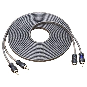 RECOIL RCI220 20ft 2-Channel RCA Audio Cable Twisted Pair Noise Reduction | 100% Oxygen Free Copper