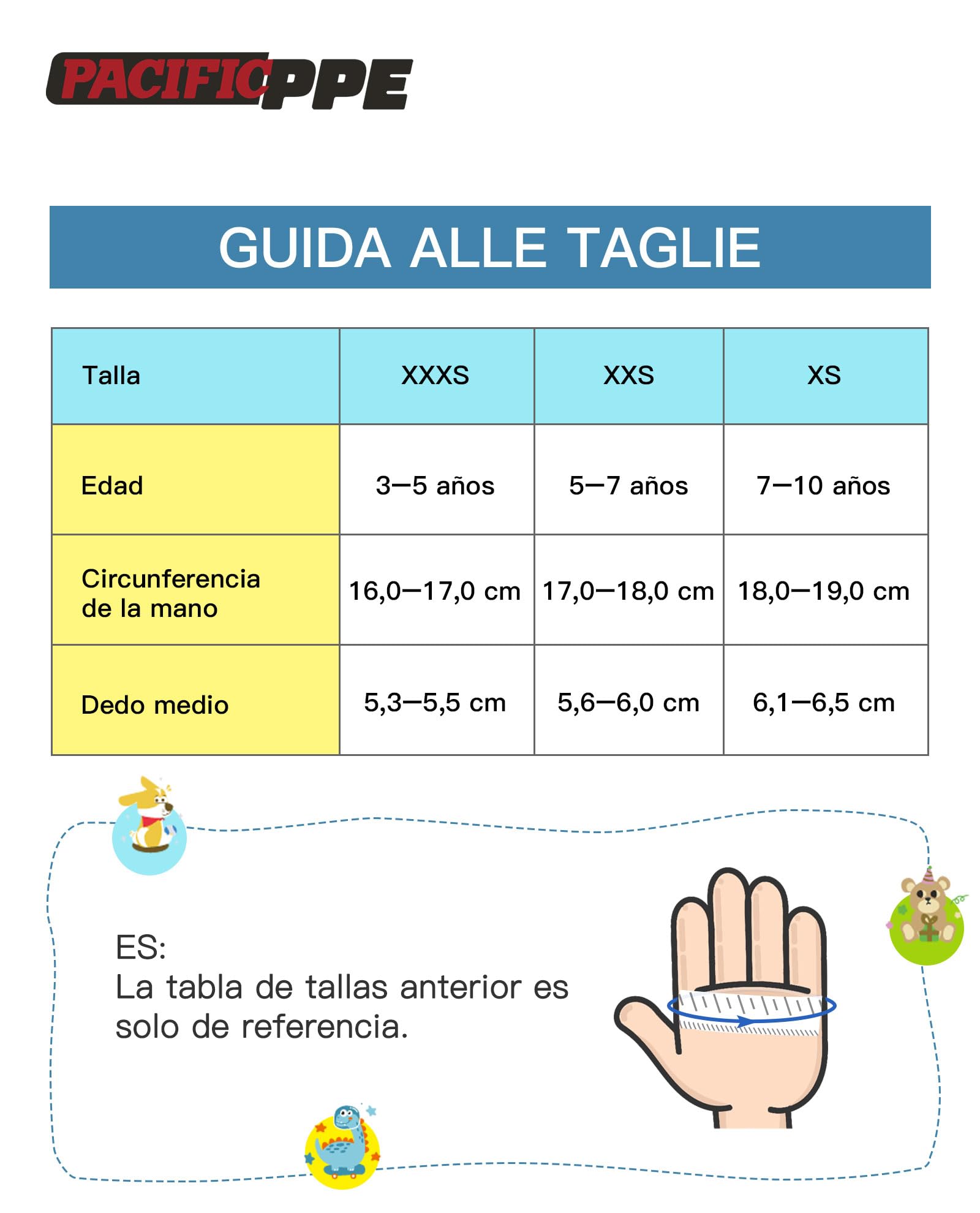 PACIFIC 3 Pares Guantes de Jardinería para Niños de 3-6 Años, Guantes de Jardín Látex Natural, Guantes de Trabajo Antideslizantes, para Exterior, Pintura & Bricolaje, Niños & Niñas, Multicolor, XXXS — view 5
