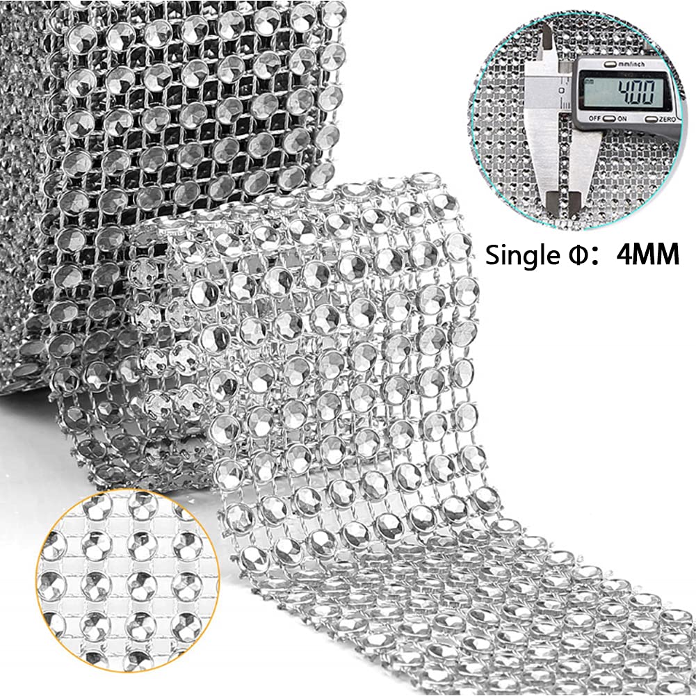 Nastro Adesivo Con Strass Cristallo - 2 Rotoli Da 1 Metro Per Decorazioni - Foto 3
