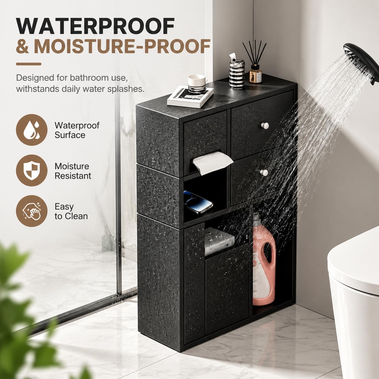 Muebles para Baño de Metal para El Lateral del Inodoro