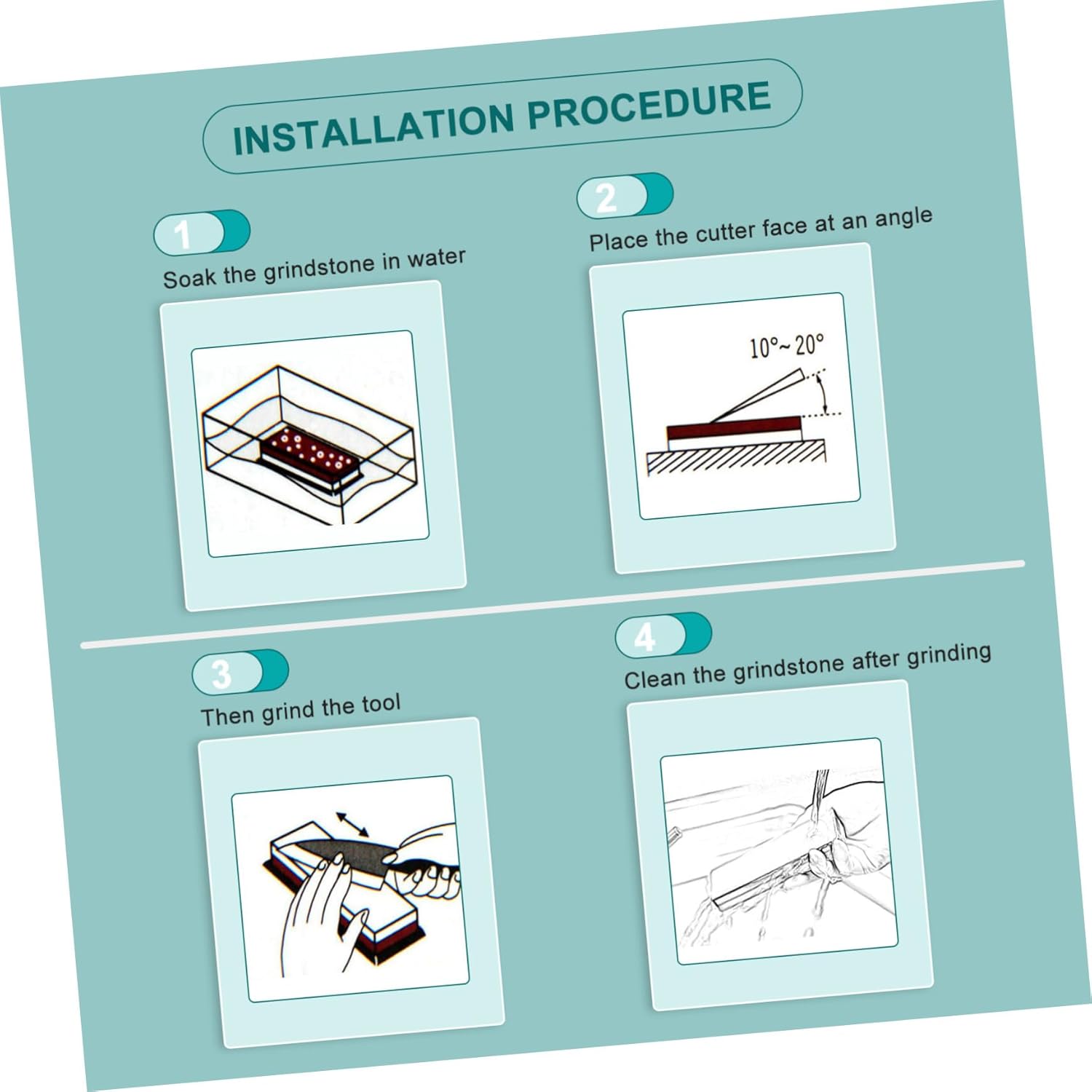 Dual Grit Square Sharpening Stone Grit Portable Grinder with Silicone Base for Scissors and Kitchen Cutters Fast Efficient Sharpening Compact Grinding Tool for Camping Random Color