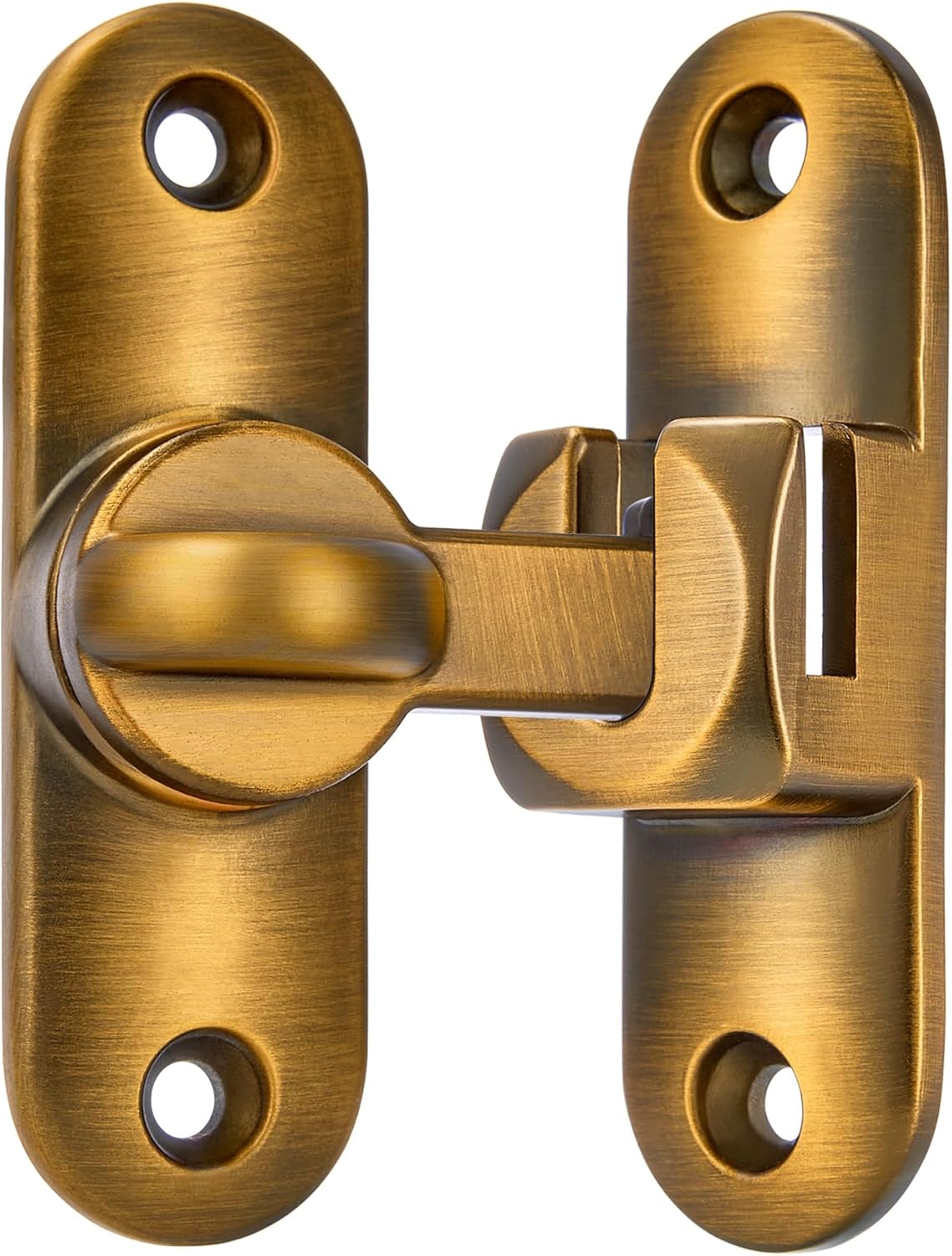 INIRET Brass Barn Door Latches,90/180 Degree Gate Lock,Flip Gate Latches Hardware,Zinc Alloy Right Angle Door Lock Latch,Door Security Sliding Door Latch Lock for Cabinets,Bathroom
