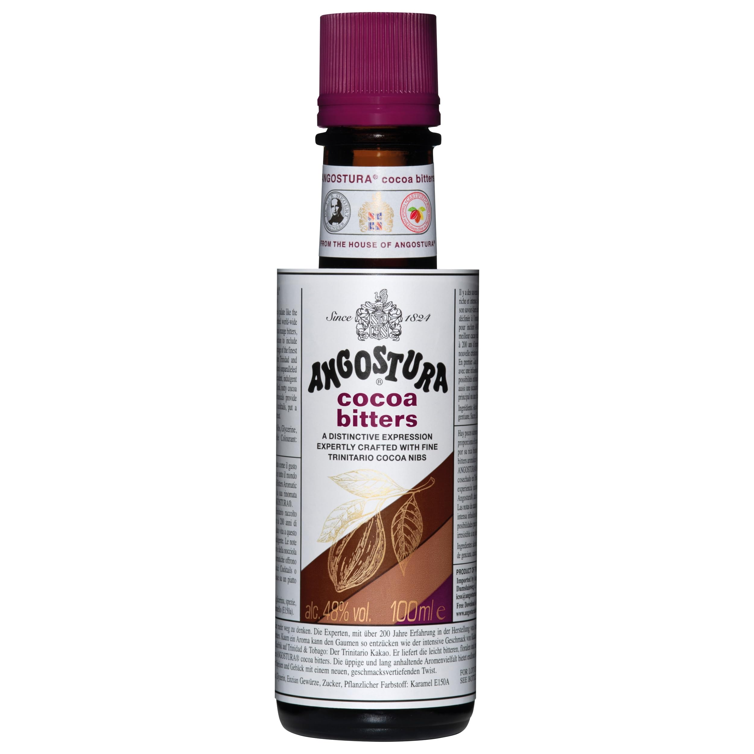 Angostura Cocoa Bitter trocken Trinidad und Tobago inkl. FeinWert E-Book (6 x 0.1 l)