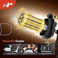 Vista 4 de A-Premium Regulador de Ventana Eléctrica Delantera Izquierda del Lado del Conductor con Motor de Repuesto para Ford E-150 2003-2014, E-250 Econoline