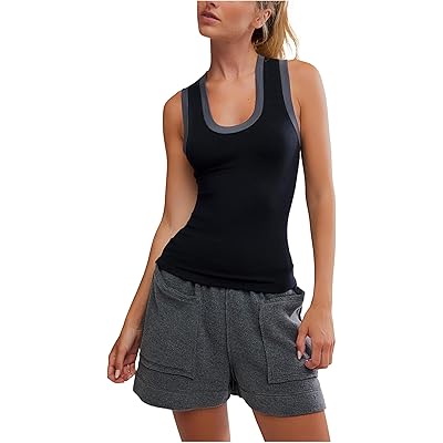 Рубашка Free People Longer Days Tank black