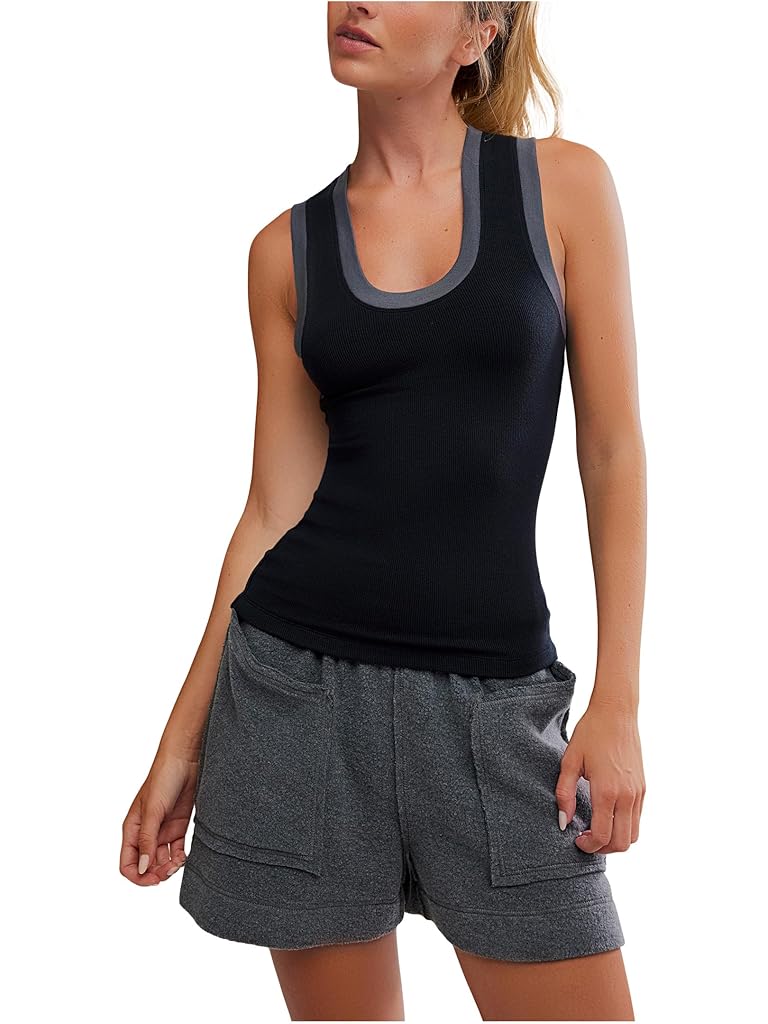 Black Free People Longer Days Tank