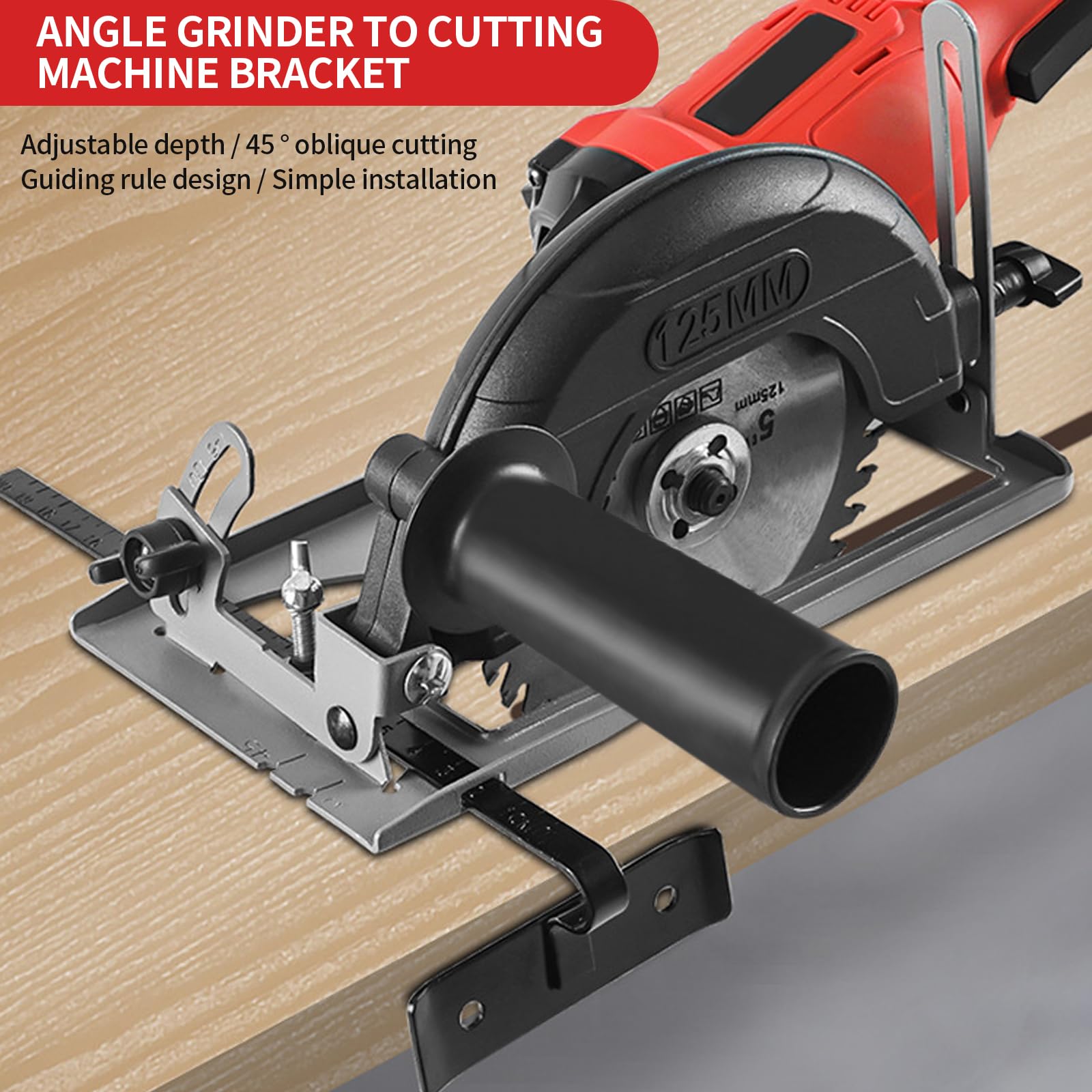 Support fixe amélioré en fonte pour meuleuse d'angle universelle 100/115/125 mm