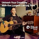 Elixir Strings, Acoustic Guitar Strings, Phosphor Bronze with NANOWEB Technology, Longest-Lasting Rich and Full Tone with Comfortable Feel, 4 Pack, Medium 13-56