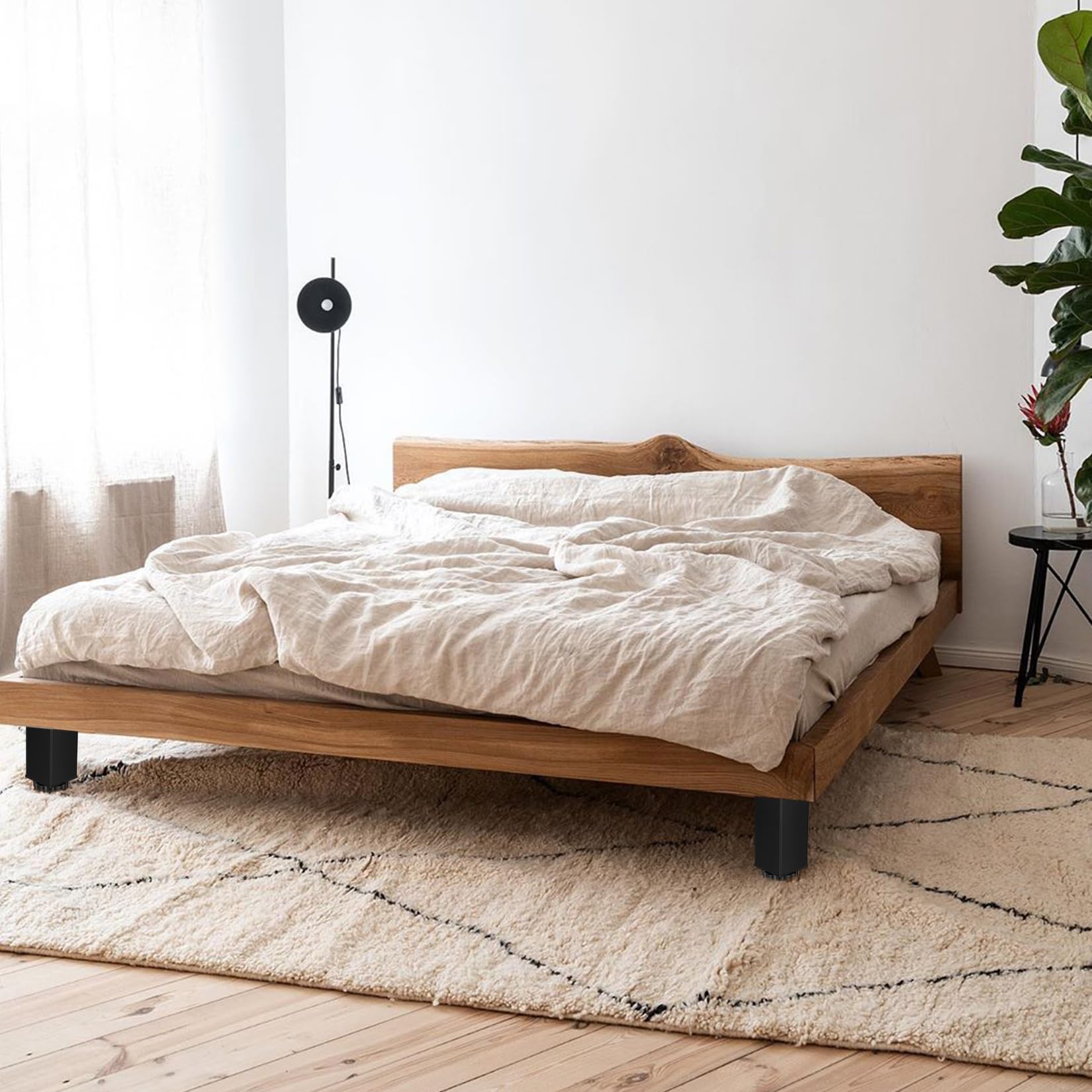 Gambe Regolabili Per Mobili - Piedini In Metallo Bianco Alt. 0-70mm | Per Divani, Letti, Armadi - Foto 2