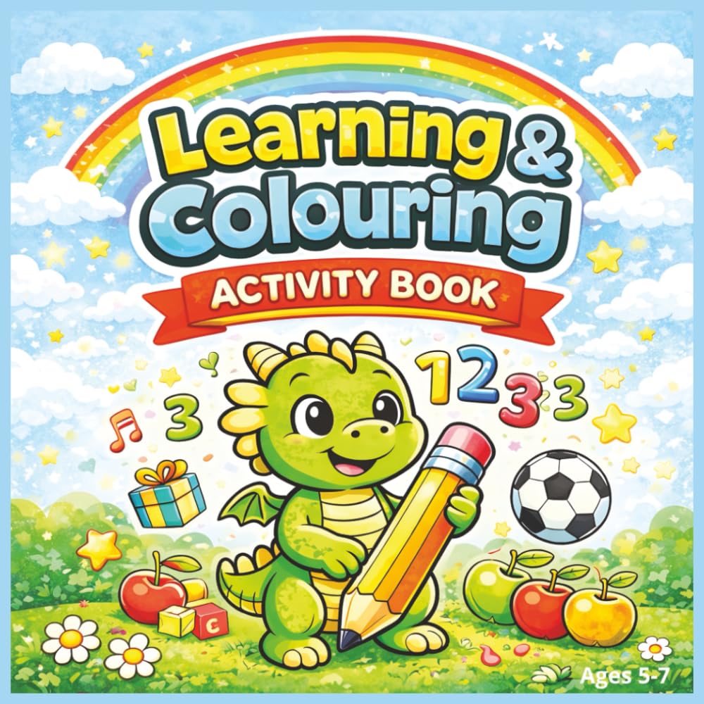 Learning & Colouring - Activity book: Counting, Drawing and Fun Activities (Learning & Colouring Series)