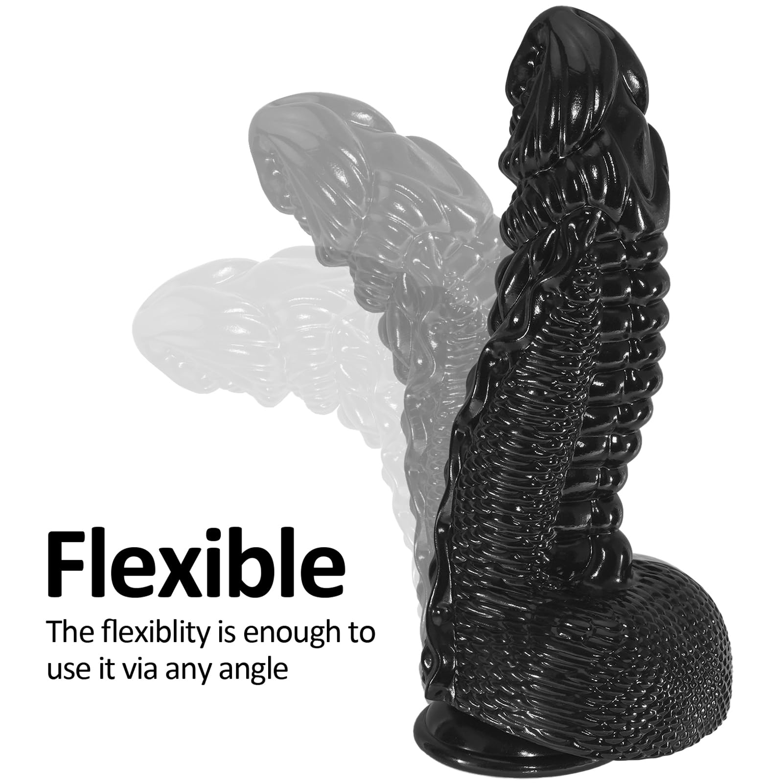 9.05 pulgadas realista grande dildo grueso, monstruo negro dildos con taza de succión fuerte para el juego de manos libres, parecido pene punto G juguetes sexuales anales para mujeres hombres