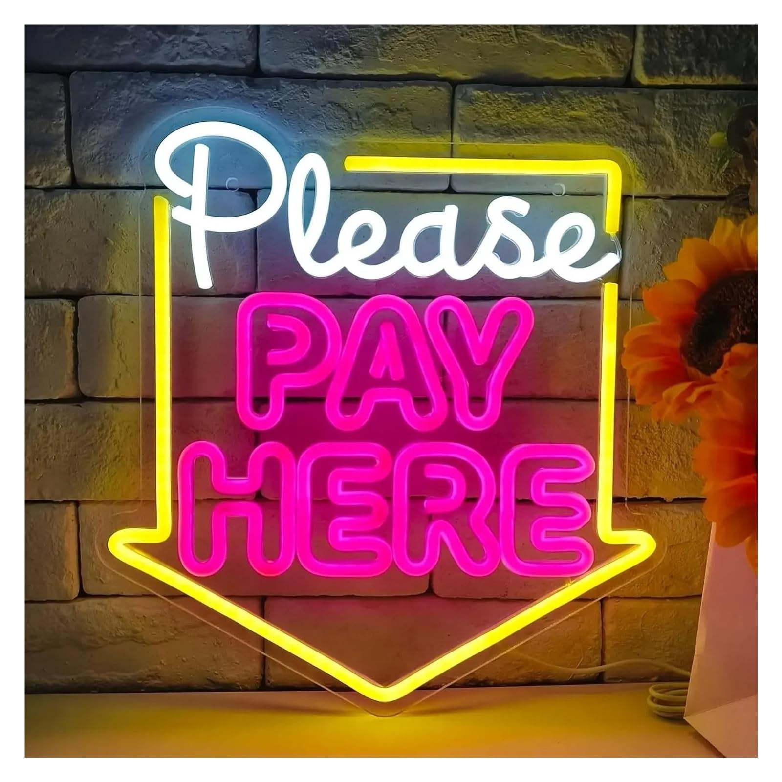 SHOUXI Sign Lamp Neon Lights Light Up Your Space, Soft Lights Create A Relaxed and Romantic Atmosphere, Let You Relax and Deco 34x32.2cm