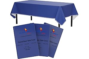 Heavy Duty Plastic Tablecloth Rectangle Blue 54" x 108"