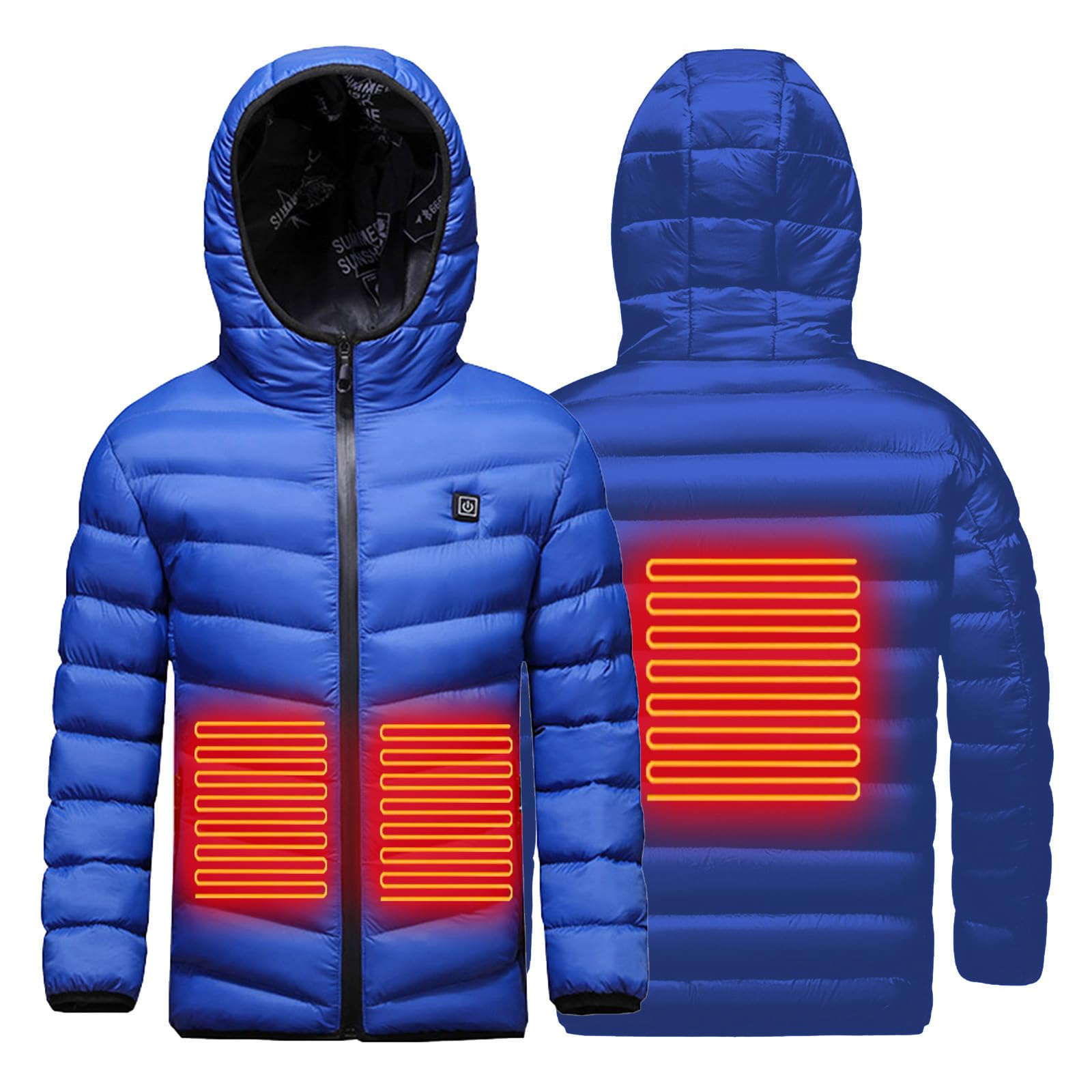 Manteau Doudoune Chauffant Enfant - Veste électrique 3 Zones De Chaleur, Imperméable, Lavable, Pour Garçons Et Filles 4-15 Ans