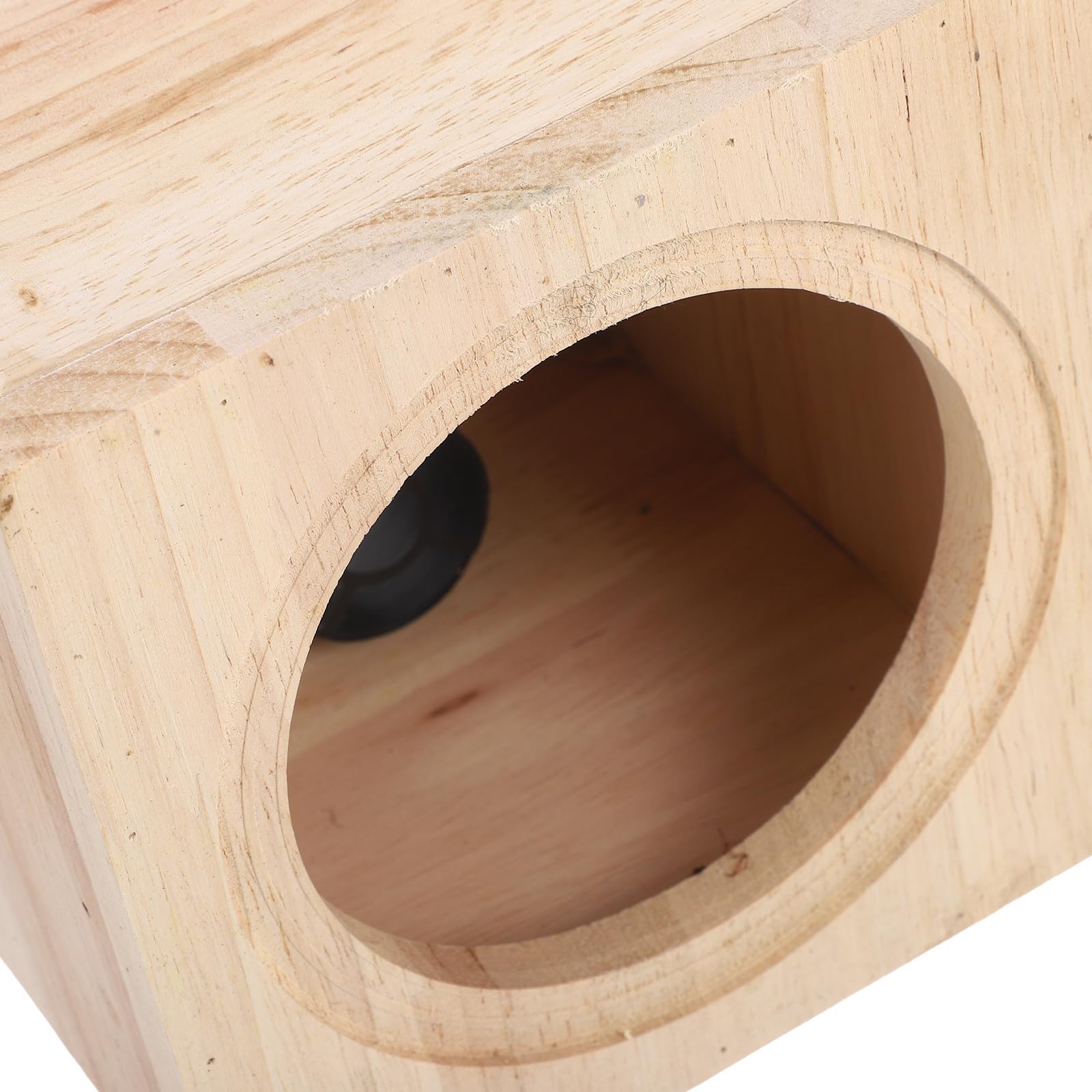 Caja de Altavoz para Automóvil de Madera Beige Diseño Preciso para Altavoces de 4 Pulgadas, Estructura Resistente y Acabado Elegante Adecuado para Viajes Largos