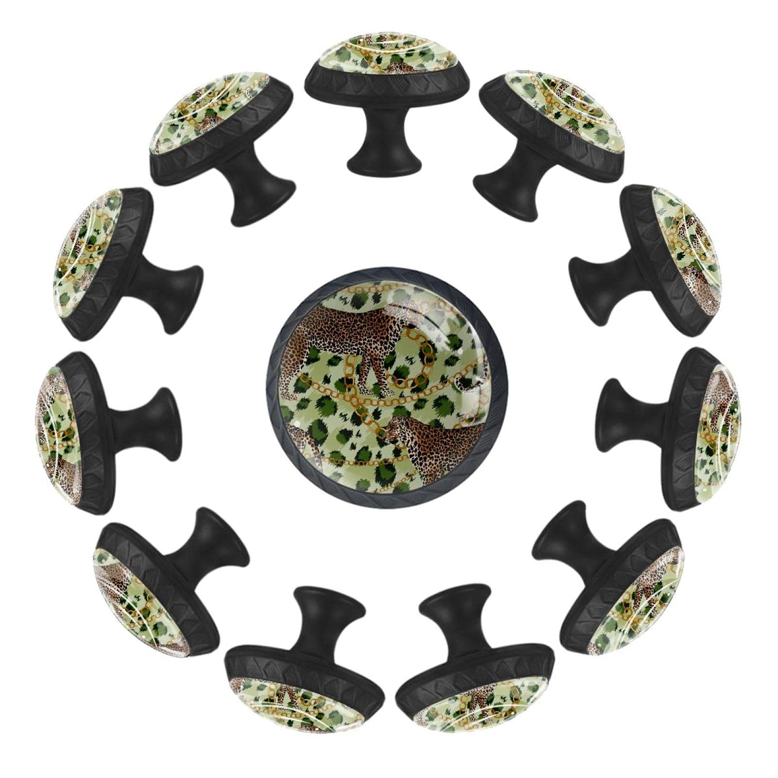 Boutons de tiroir léopard poignée meuble enfant commode chambre 35mm