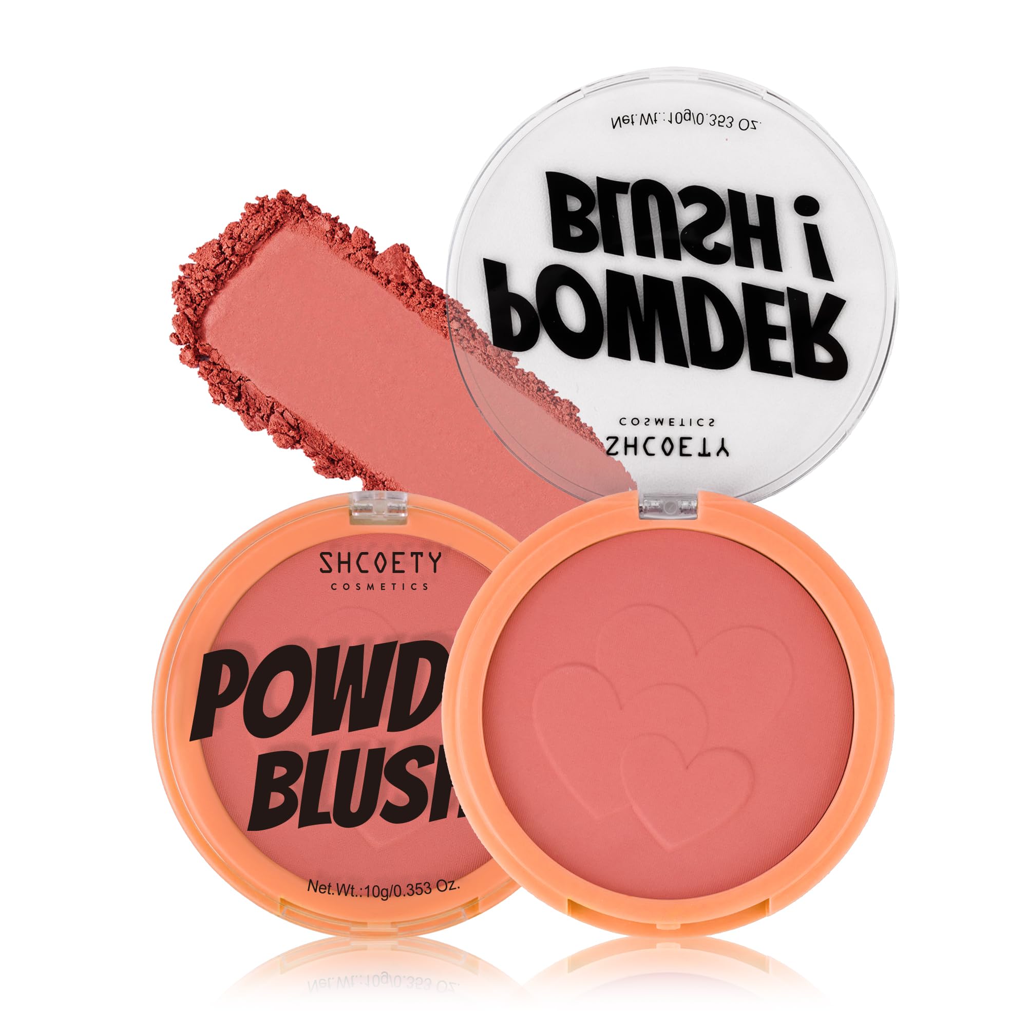 SHCOETY Matte Powder Blush,0.353 Oz,6 Natural Colors (04, 0.353oz)