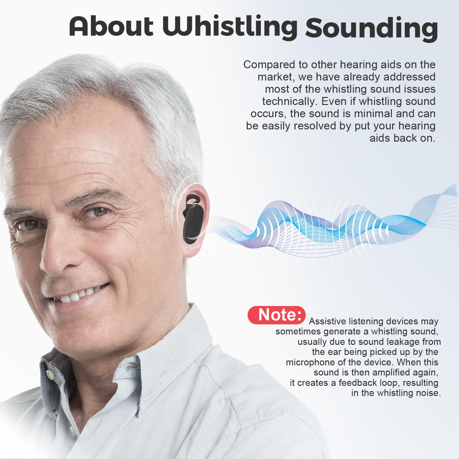 Hearing Aids for Seniors, Hearing Aid Rechargeable with Noise Cancellation Adults, senior Invisible Hearing Amplifier With Portable Charging Case Premium Comfort Design.