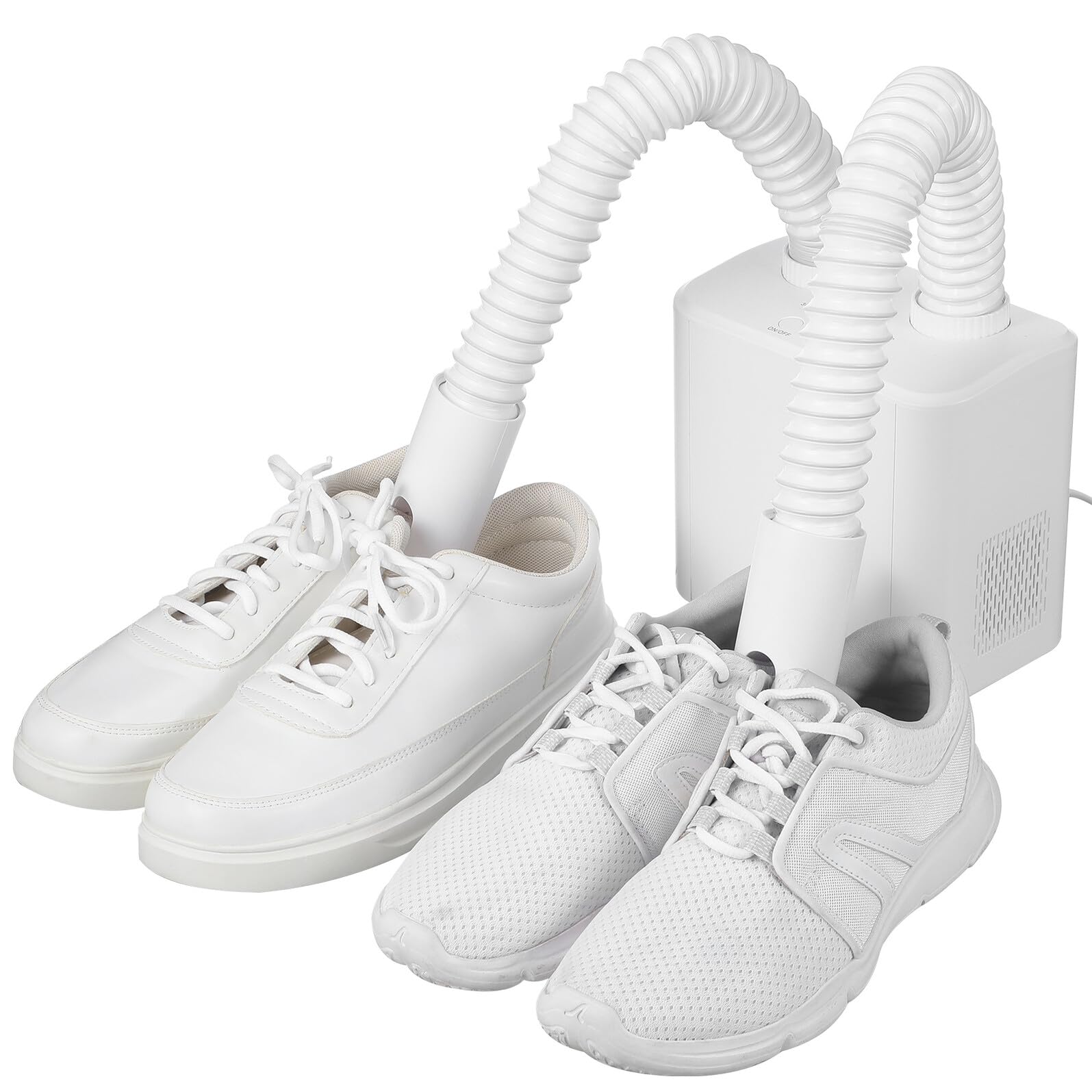 Toyvian Einziehbarer Schuhtrockner mit Timer, Weiß, Kunststoff, Ac220
