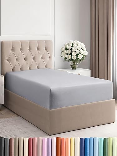 Miniatura 641 de King Fitted Bed Sheet - Bottom Single Fitted Sheet Only - Ultra-Soft Hotel Luxury Bedding w/ 8-16 Inch Deep Pockets - Breathable, Cooling & Wrinkle