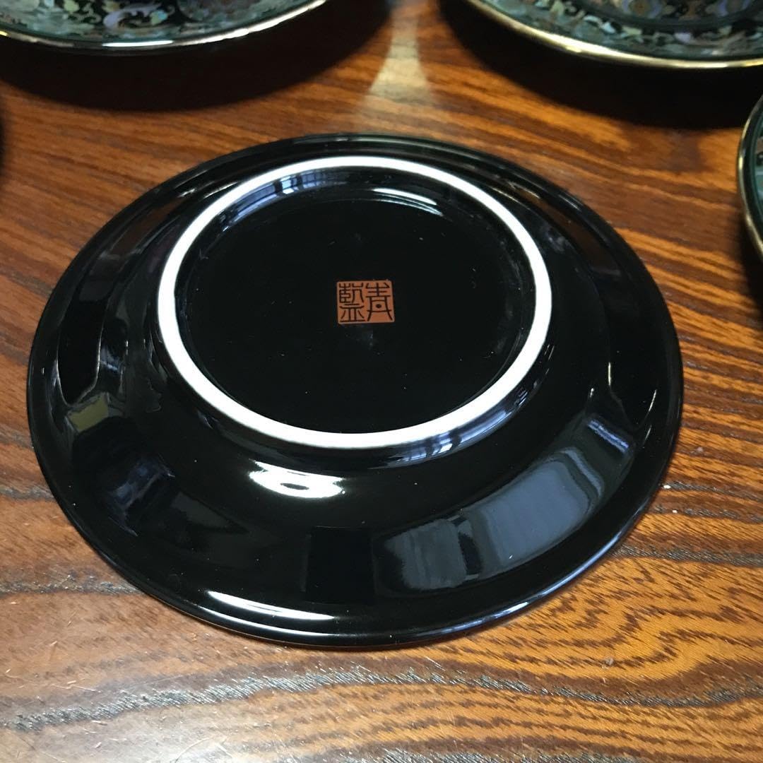 Amazon.co.jp: 青藍窯 正倉院シリーズ コーヒーカップ&ソーサー 5客